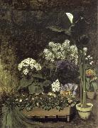 Pierre-Auguste Renoir Still Life-Spring Flowers in a Greenhouse Germany oil painting reproduction
